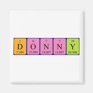 Donny periodieke table name magnet magneet