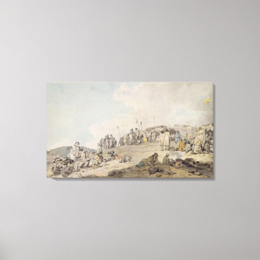 Donnybrook Fair, 1782 (pen, inkt en w/c op papier) Canvas Afdruk (Voorkant)