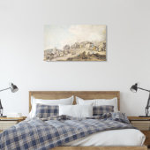 Donnybrook Fair, 1782 (pen, inkt en w/c op papier) Canvas Afdruk (Insitu (Slaapkamer))
