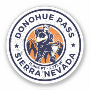Donohue Pass wandelen sierra nevada alpiene proeve Sticker