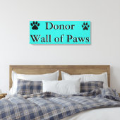 Donormuur van Paws Canvas (Insitu (Slaapkamer))