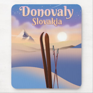 Donovaly Slowakije ski-poster. Muismat