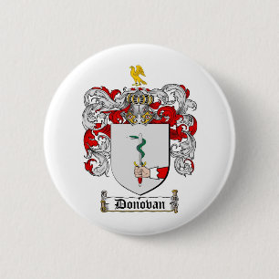 DONOVAN FAMILY CREST - DONOVAN COAT VAN WAPENS RONDE BUTTON 5,7 CM