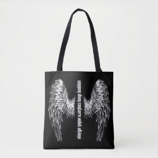 Donovan's tattoo zwarte canvas tas
