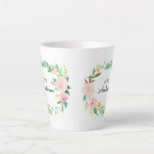 Dons à la maison d'enseignant - Mug de fleurs rose (Devant)