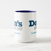 Don's Barber Shop - Mug de café bleu (Centre)
