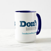 Don's Barber Shop - Mug de café bleu (Devant droit)