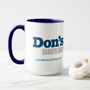 Don's Barber Shop - Mug de café bleu