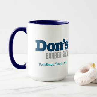 Don's Barber Shop - Mug de café bleu