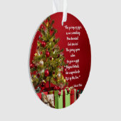 Dons de dons commencés par Dieu ornement acrylique (devant)