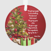 Dons de dons commencés par Dieu ornement acrylique (dos)