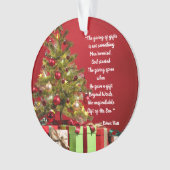 Dons de dons commencés par Dieu ornement acrylique (devant)