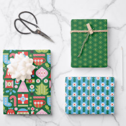 Dons de feuilles d'enveloppement de Noël