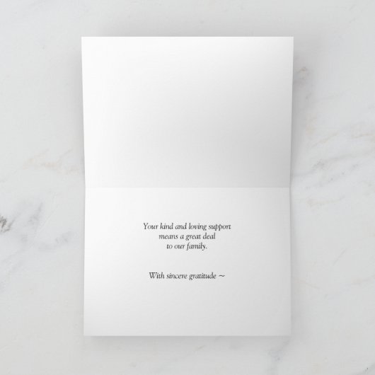 Dons de Merci funéraire sympathique, Fleurs (Intérieur)