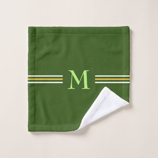 DONS D'ESPRIT Vert | MONOGRAMME | Christian (Gant de toilette)