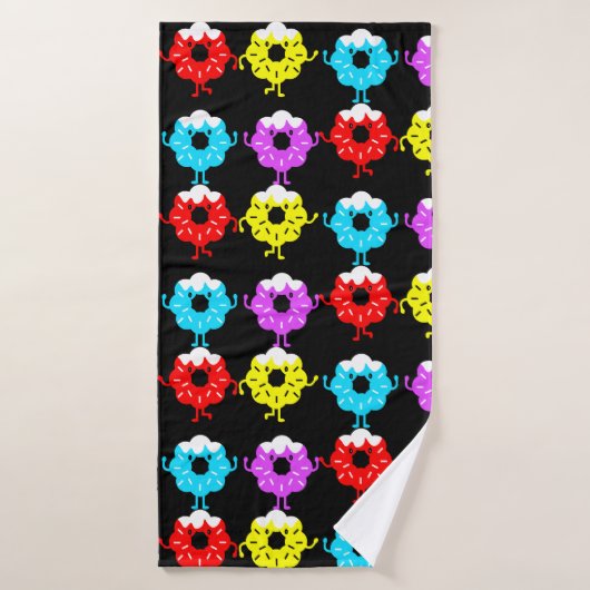 Dons Et Décor De Donut (Serviette de bain)