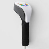 Dons Regenboogvleugels Golfheadcover (Schuin)