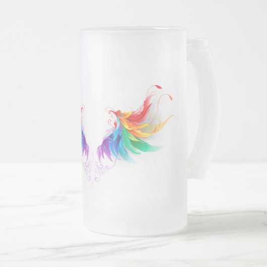 Dons Regenboogvleugels Matglas Bierpul (Voorkant rechts)
