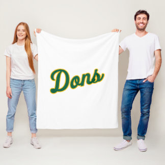 Dons Script Lettertype Fleece Deken