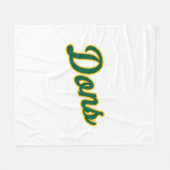 Dons Script Lettertype Fleece Deken (Voorkant (Horizontaal))