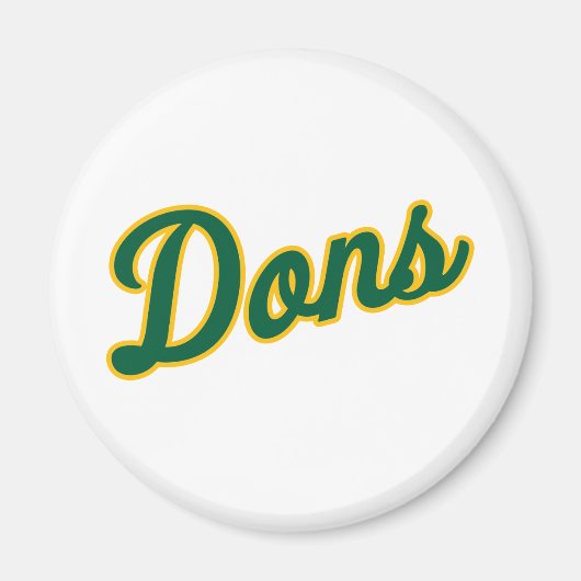 Dons Script Lettertype Magneet (Voorkant)