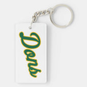 Dons Script Lettertype Sleutelhanger (achterkant)