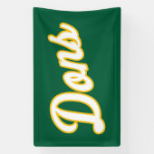 Dons Script Lettertype Spandoek (Verticaal)