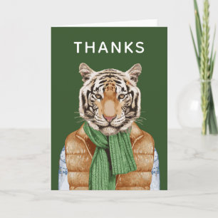 Donsjack Tiger   Voeg uw tekst toe Kaart