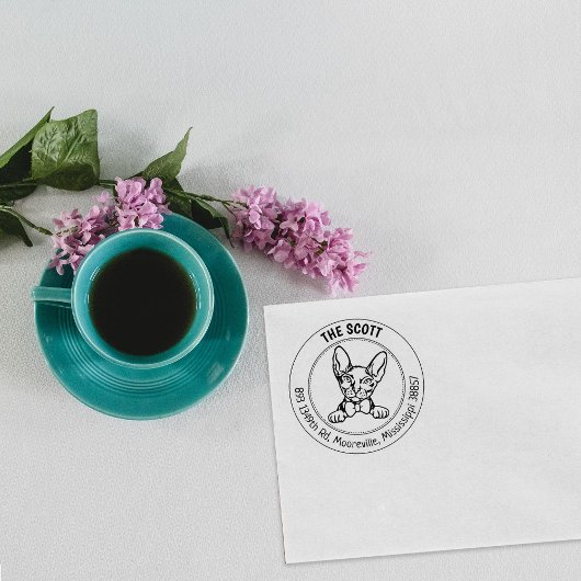 Donskoy Cat Retouradres Rubberstempel