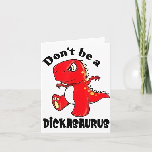 Don't Be A Asaurus Kaart (Voorkant)