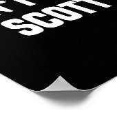 Dont Be A Scott - Funny Name  Poster (Hoek)