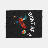 Dont Be A Sucker Funny Rooster Fathers Day Gift  Fleece Deken (Voorkant (Horizontaal))