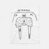Dont Be An Oosik  Fleece Deken (Voorkant)