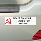 DONT BLAME - Gepersonaliseerd Bumpersticker (Op auto)