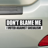 DONT BLAME - IK HEB TEGEN SOCIALISME Conserva GEST Bumpersticker (Op auto)