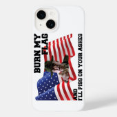 Don't burn my flag Case-Mate iPhone case (Achterkant)