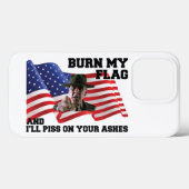Don't burn my flag  Case-Mate iPhone case (Achterkant (horizontaal))