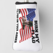 Don't burn my flag golfheadcover (Draai 90)