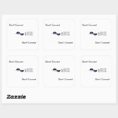 Dont Convert Vierkante Sticker (Vel)