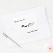Dont Convert Vierkante Sticker (Envelop)