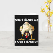 Don't E Me I Fart Easily Funny Sarcasm Humor Chick Kaart (Gele Bloem)