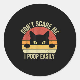 Don't E Me I Op Gemakkelijk Grappig Sarcastisch Ka Ronde Sticker