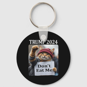 Don't Eat Me Cats voor Trump 2024 Sleutelhanger