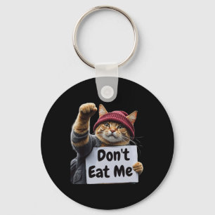 Don't Eat Me Cats voor Trump 2024 Trump of de tram Sleutelhanger