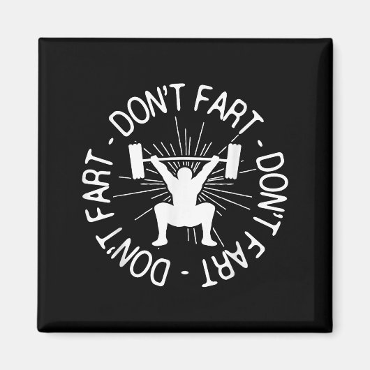 Dont Far Funny Fitness Gym Gift  Magneet (Voorkant)