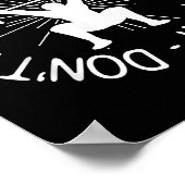 Dont Far Funny Fitness Gym Gift  Poster (Hoek)