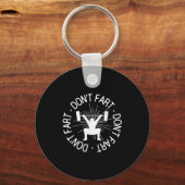 Dont Far Funny Fitness Gym Gift  Sleutelhanger (Voorkant)