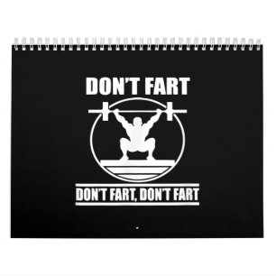 Dont Fart Funny Gym Workout Squat voor Bodybuilder Kalender