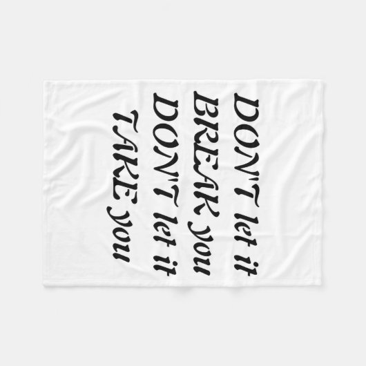 Dont  fleece deken (Voorkant (Horizontaal))