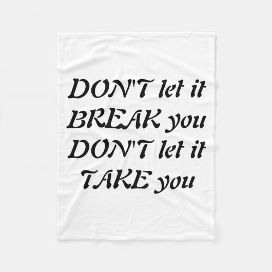 Dont fleece deken (Voorkant)